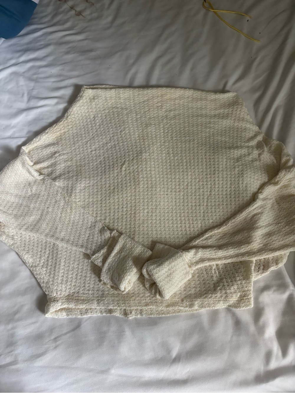 Free People Cream Knit Sweater - Size Small
